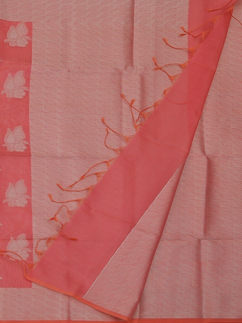

Pothys Pink Woven Design Supernet Saree
