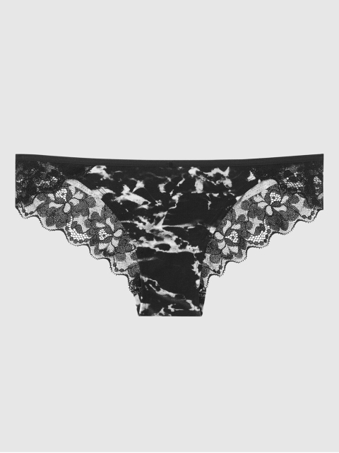 

La Senza Women Black & White Printed Remix Bikini Briefs 11125396-3Y28