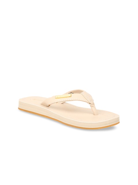 

Naturalizer Women Beige Solid Thong Flip-Flops