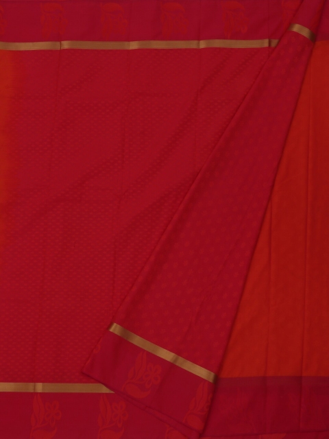 

Pothys Orange Printed Art Silk Saree