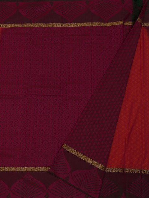 

Pothys Pink & Orange Art Silk Printed Saree