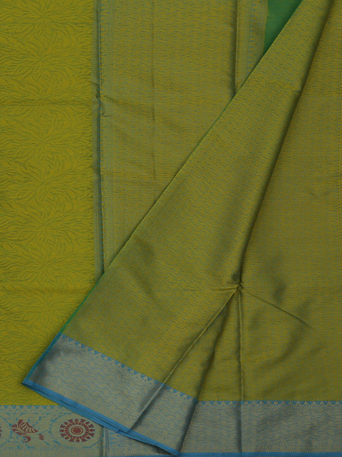 

Pothys Green Woven Design Jute Silk Saree