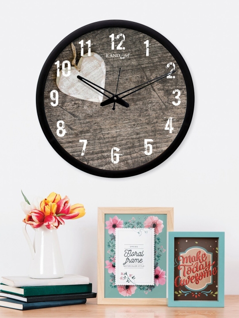 

RANDOM Grey Round Printed Analogue Wall Clock (30.48 cm x 30.48 cm)