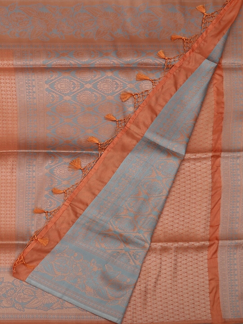 

Pothys Peach-Coloured Woven Design Art Silk Saree