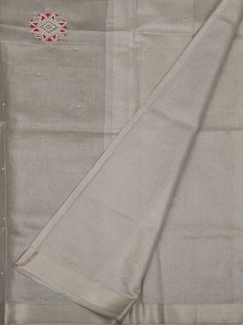 

Pothys Grey Woven Design Art Silk Saree