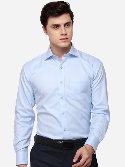 

JADE BLUE Men Blue Slim Fit Solid Formal Shirt