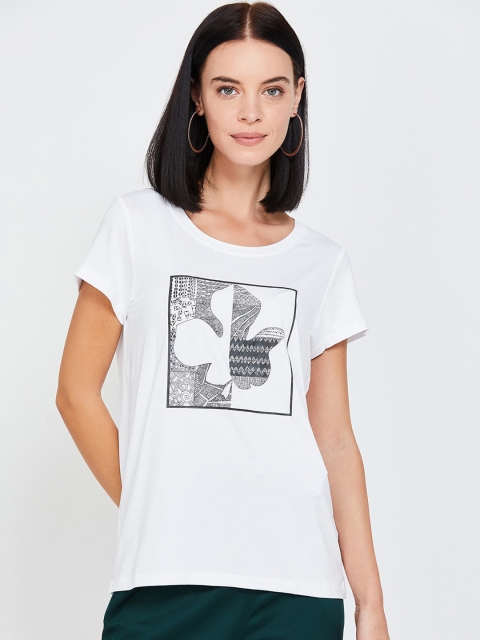 

Fame Forever by Lifestyle Women White Printed Top