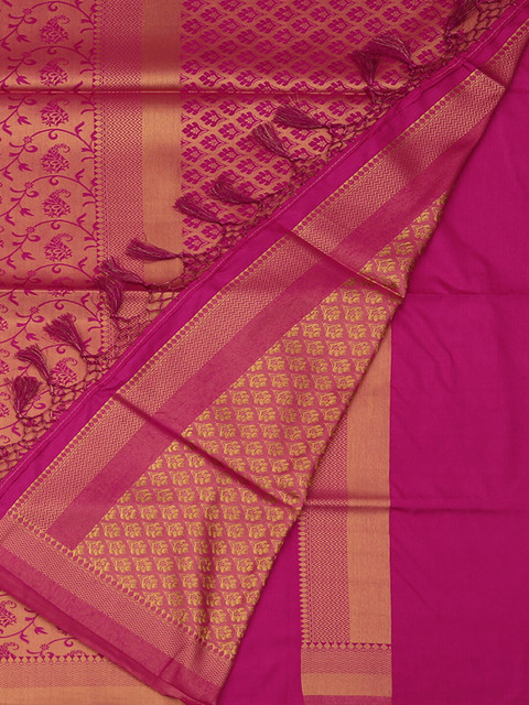 

Pothys Magenta Woven Design Art Silk Saree