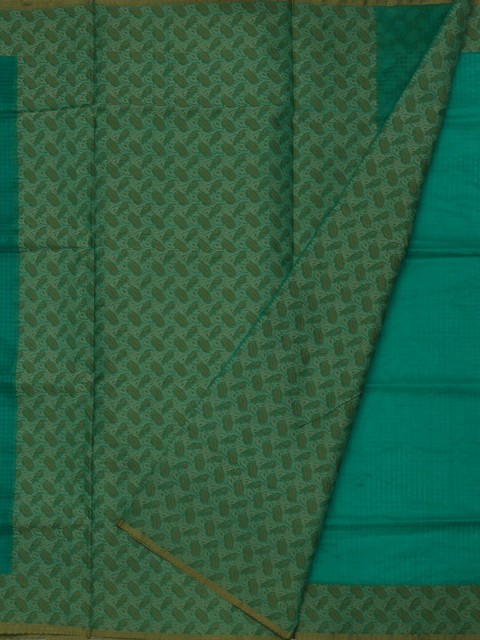 

Pothys Green & Yellow Jute Cotton Woven Design Saree