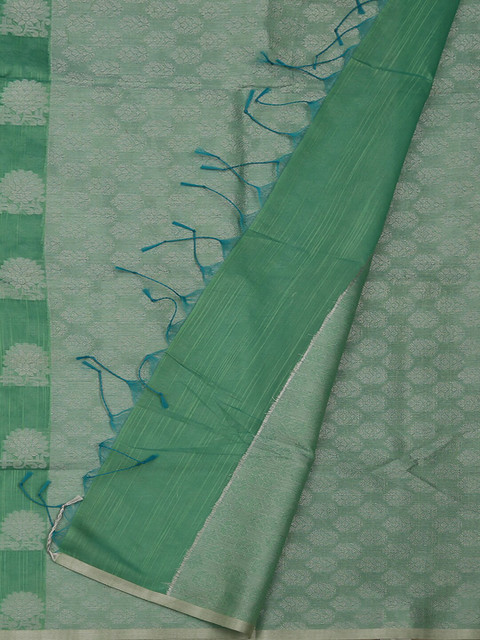 

Pothys Green Woven Design Cotton Blend Saree