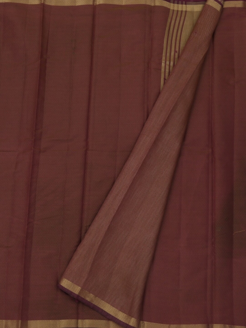 

Pothys Brown & Gold-Toned Jute Silk Solid Saree
