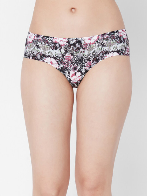 

Juliet Women Black & White Printed Basic Briefs 060003000010509