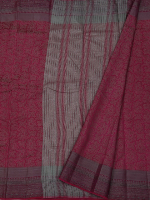 

Pothys Magenta Woven Design Jute Silk Saree