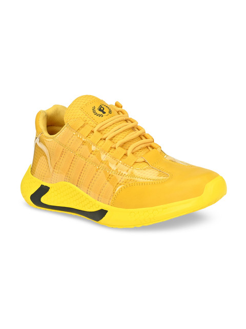 

Prolific Men Yellow Mesh Running Shoes