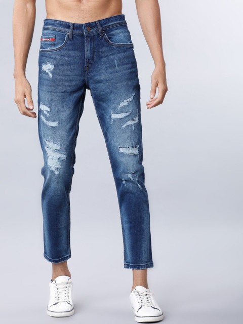 

Ecko Unltd Men Blue Tapered Fit Mid-Rise Mildly Distressed Stretchable Jeans