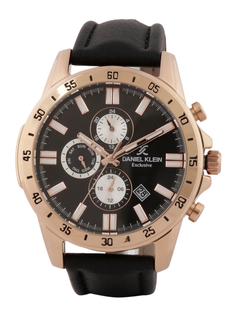 Daniel Klein Men Black Analogue Watch DK.1.12474-3