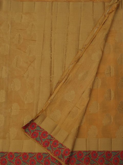 

Pothys Gold-Toned Woven Design Jute Silk Saree