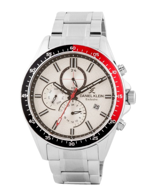

Daniel Klein Men Silver-Toned Analogue Watch DK.1.12456-1