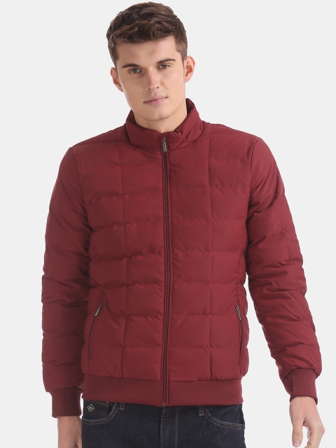 

Arrow Sport Men Maroon Solid Padded Jacket