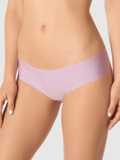 

La Senza Women Purple Solid No Show Bikini Briefs 11148902-23P1