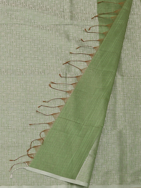 

Pothys Green Woven Design Cotton Blend Saree