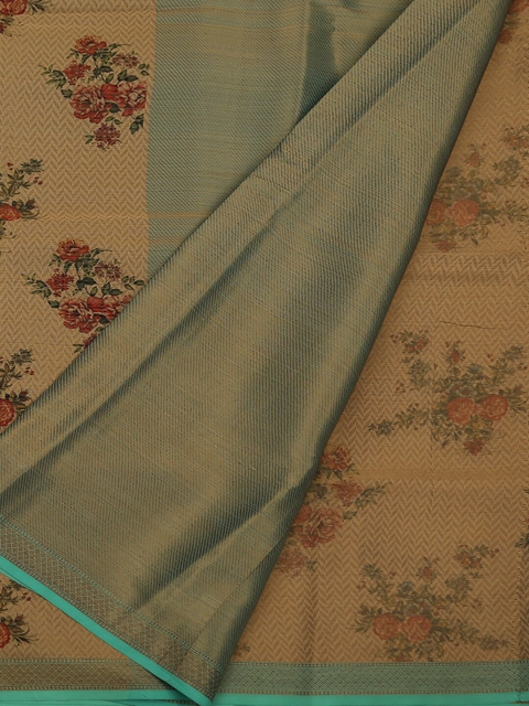 

Pothys Gold-Toned Printed Art Silk Saree