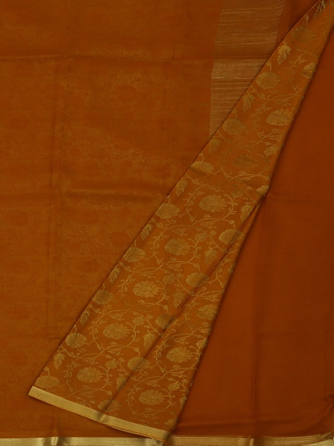 

Pothys Brown Woven Design Pure Georgette Saree
