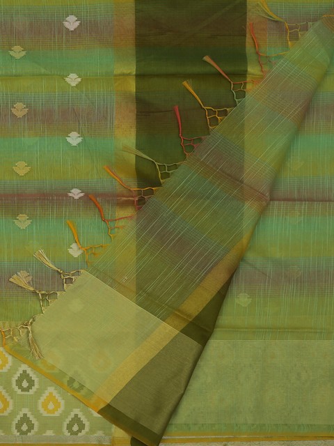 

Pothys Multicoloured Woven Design Cotton Blend Saree, Multi
