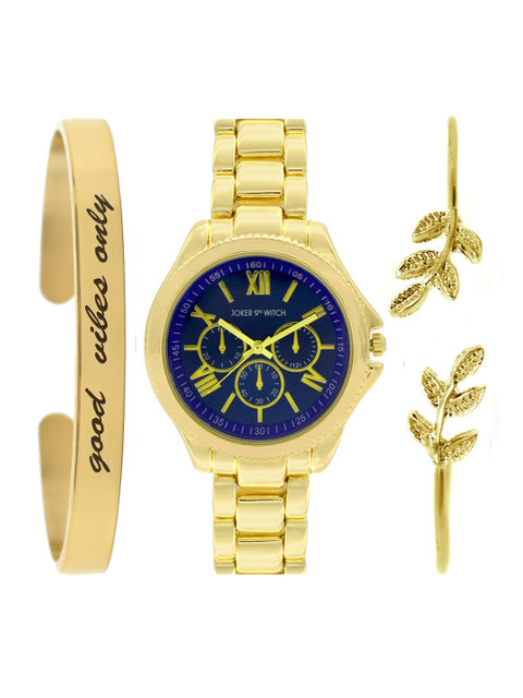 

JOKER & WITCH Women Blue Elegant Watch Gift Set JWBS183