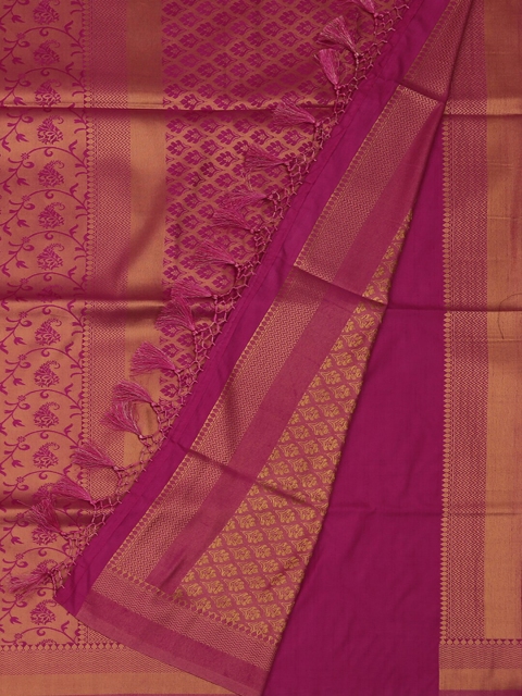 

Pothys Magenta Woven Design Art Silk Saree