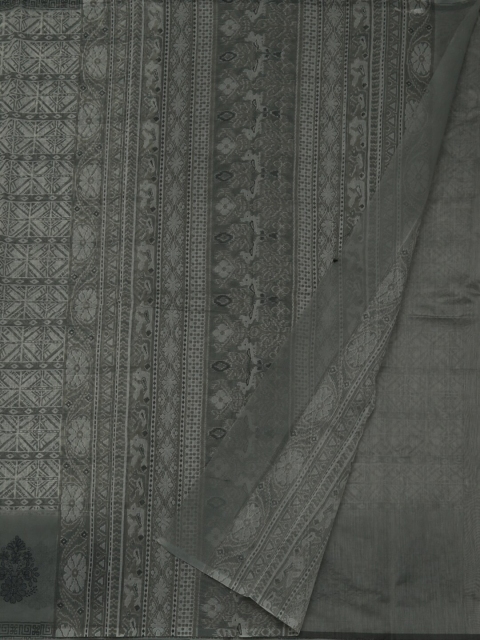 

Pothys Grey Woven Design Supernet Saree
