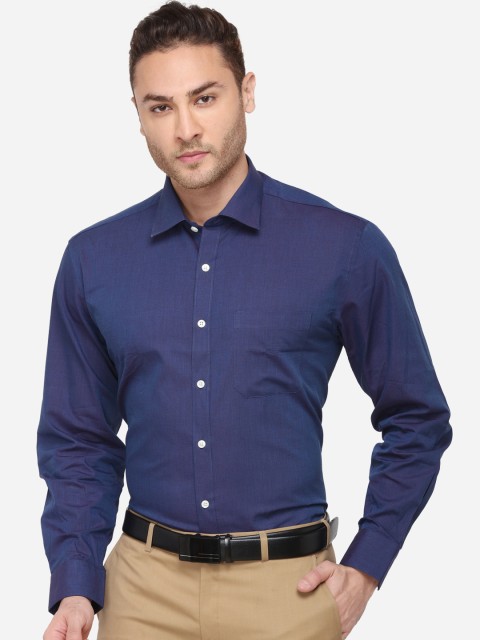 

JADE BLUE Men Blue Regular Fit Solid Formal Shirt