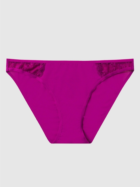 

La Senza Women Purple Solid Remix Ultrasoft Bikini Briefs 11111010-89T2