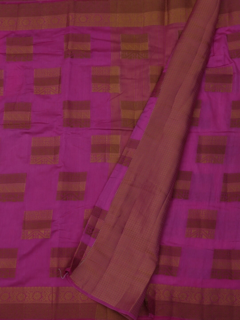 

Pothys Pink Woven Design Jute Silk Saree