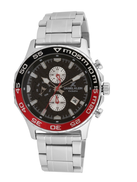 

Daniel Klein Men Black & Silver-Toned Analogue Watch