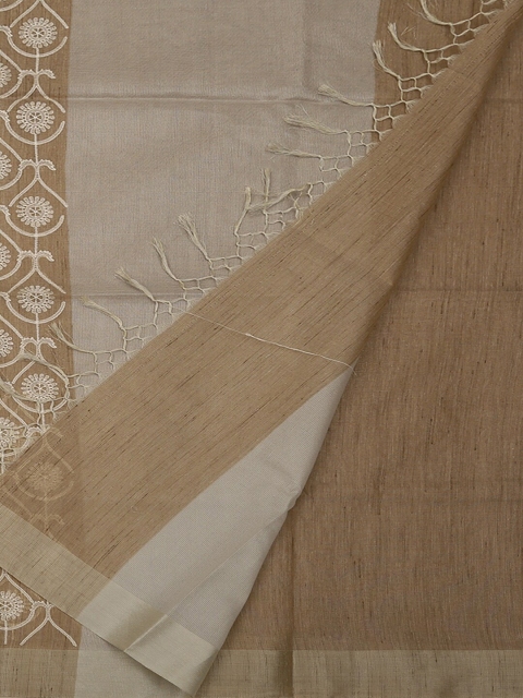 

Pothys Beige Woven Design Art Silk Saree