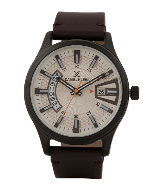 

Daniel Klein Men Cream-Coloured Analogue Watch