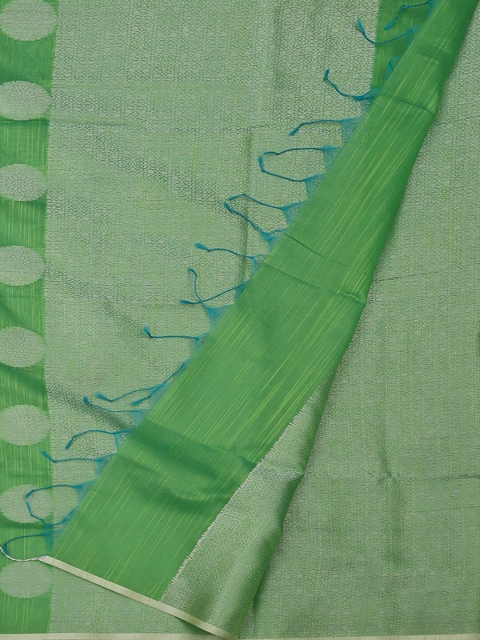 

Pothys Green Woven Design Cotton Blend Saree