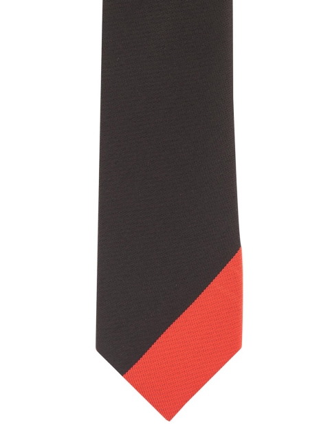 

The Tie Hub Red & Black Striped Skinny Tie