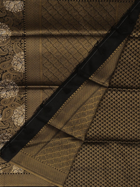 

Pothys Black & Gold-Coloured Art Silk Woven Design Saree