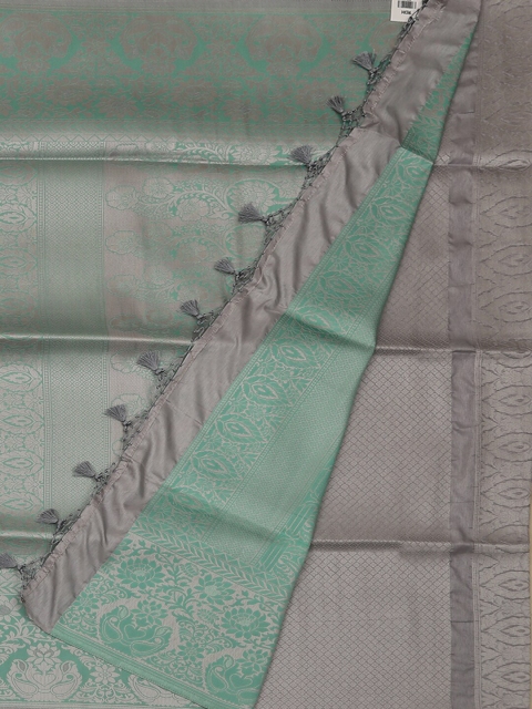 

Pothys Grey & Green Art Silk Woven Design Saree
