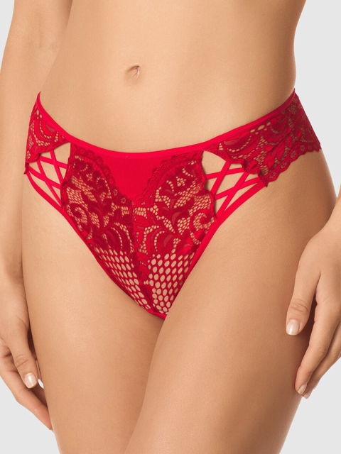

La Senza Women Red Self-Design Thongs 11144419-04SO