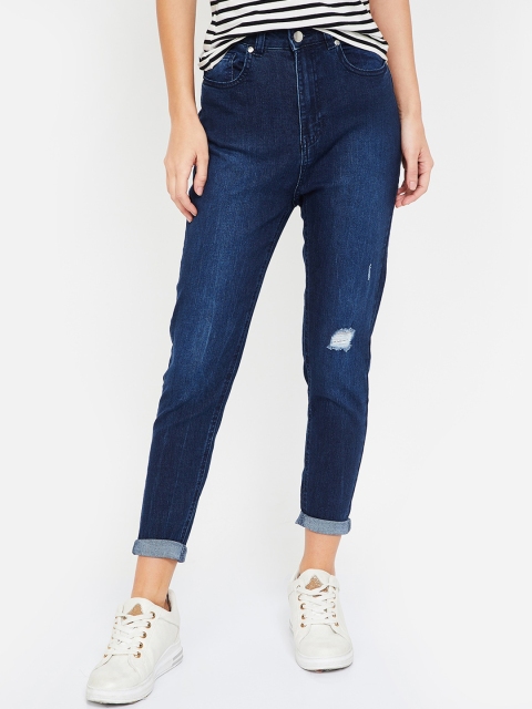 

Fame Forever by Lifestyle Women Blue Slim Fit Mid-Rise Low Distress Jeans
