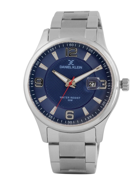 

Daniel Klein Men Blue & Silver-Toned Analogue Watch