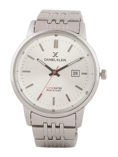 

Daniel Klein Men Silver-Toned Analogue Watch
