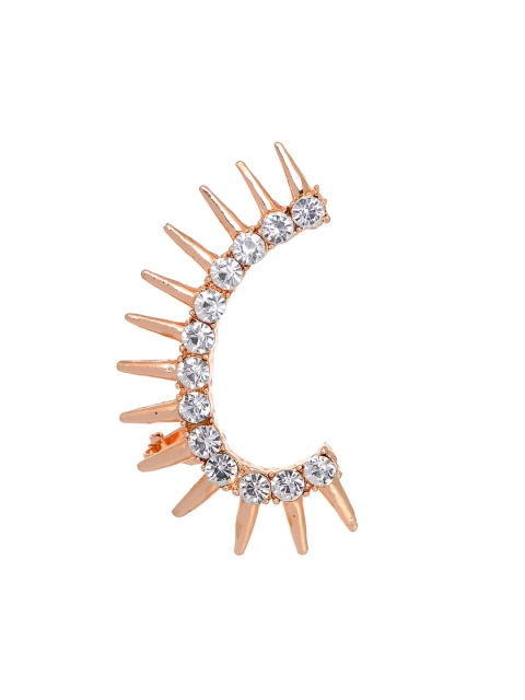 

AQUASTREET Gold & White Spiked Ear Cuff