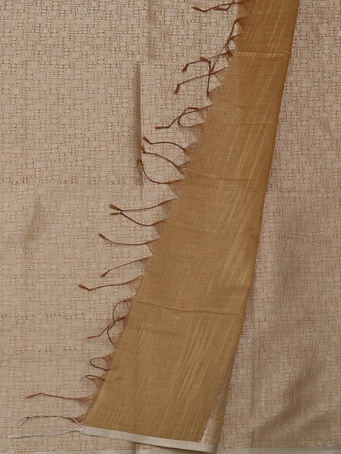 

Pothys Beige Printed Cotton Blend Saree