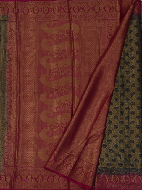 

Pothys Navy Blue & Maroon Jute Silk Woven Design Saree