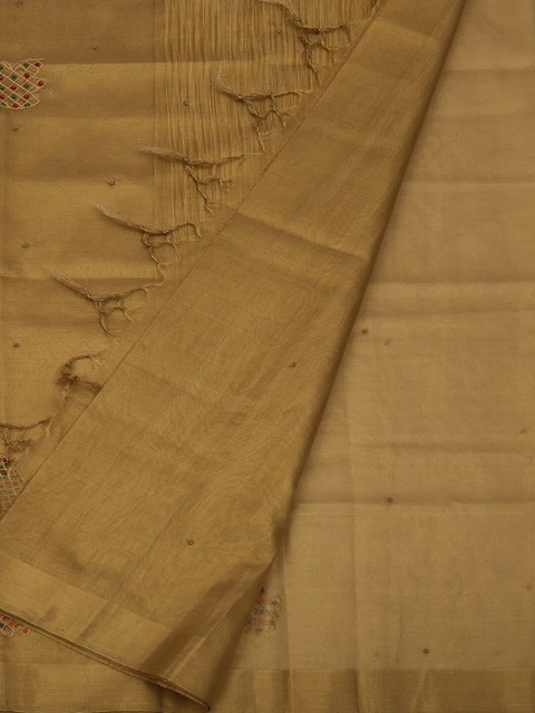 

Pothys Gold-Coloured Woven Design Art Silk Saree