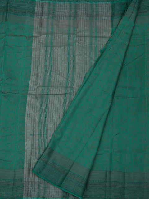 

Pothys Green Printed Jute Silk Saree